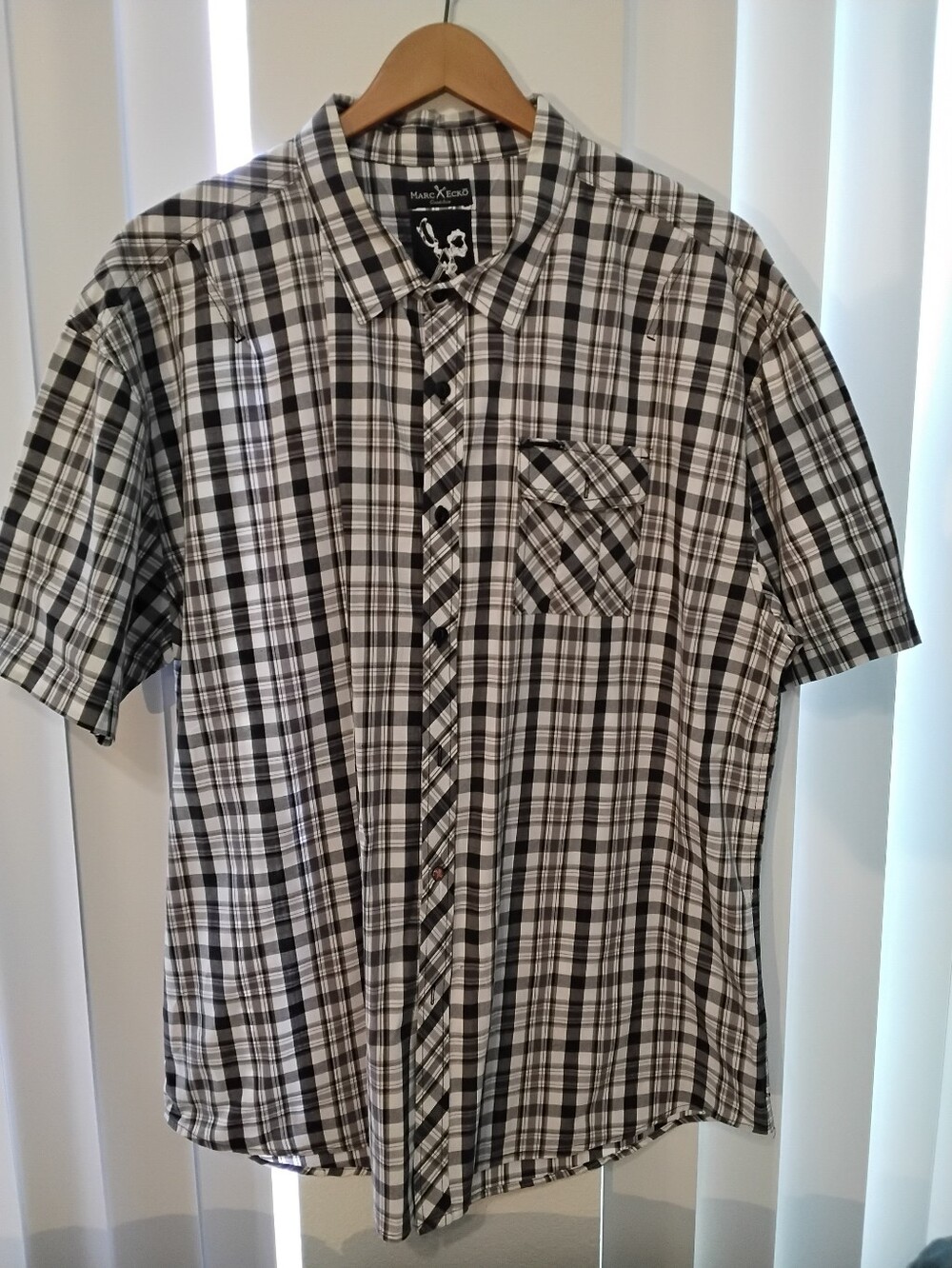 Marc Ecko Cut & Sew | Button Up Shirt | 3XL | Black & White